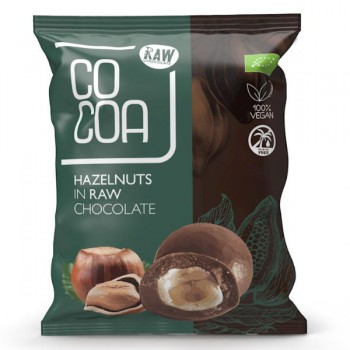 Cocoa | Orzechy laskowe w surowej czekoladzie BIO 70g