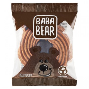 Baba Bear | Ciastko owsiane z nadzieniem o smaku kakaowym 50g