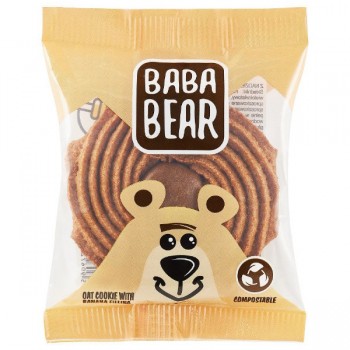 Baba Bear | Ciastko owsiane z nadzieniem o smaku bananowym 50g