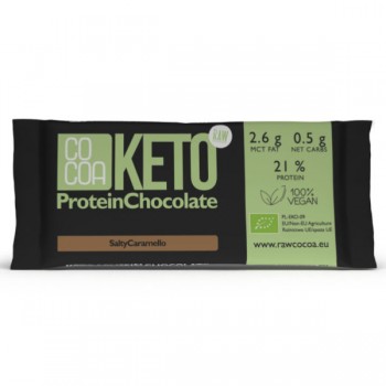 Cocoa | Czekolada keto proteinowa o smaku słonego karmelu BIO 40g