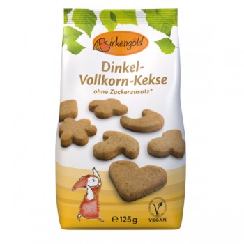 Birkengold | Ciastka orkiszowe pełnoziarniste bez dodatku cukru 125g
