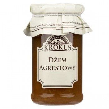 Krokus | Dżem agrestowy o obniżonej zawartości cukru bezglutenowy 235g