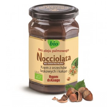Nocciolata | Krem z orzechów laskowych i kakao bez dodatku mleka bezglutenowy BIO 250g