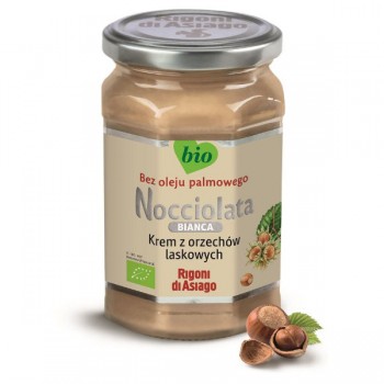 Nocciolata | Krem z orzechów laskowych biały bezglutenowy BIO 250g
