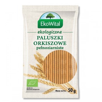 EkoWital | Paluszki orkiszowe pełnoziarniste BIO 50g
