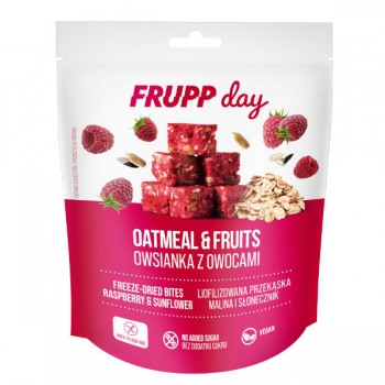Celiko | FRUPP Day kostki owsiane malina i słonecznik 25g