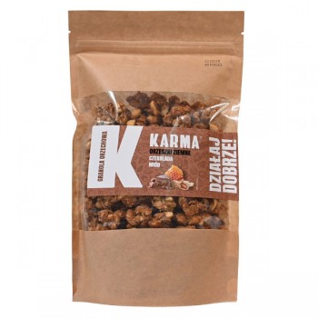 Karma | Granola orzechowa orzeszki ziemne, czekolada i miód 400g