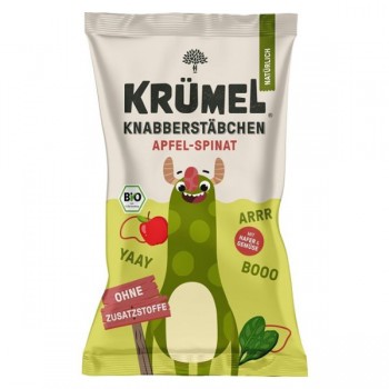 Krumel | Paluszki dla dzieci jabłko-szpinak BIO 60g