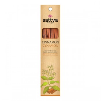 Sattva | Kadzidło indyjskie cynamon 15szt. 30g
