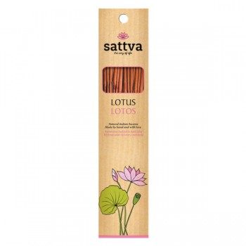 Sattva | Kadzidło indyjskie lotos 15szt. 30g