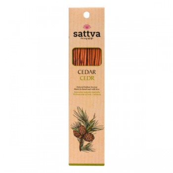 Sattva | Kadzidło indyjskie cedr 15szt. 30g