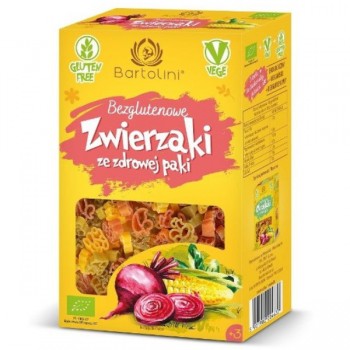 Bartolini | Makaron kukurydziano-ryżowy zwierzątka kolorowe bezglutenowy BIO 250g
