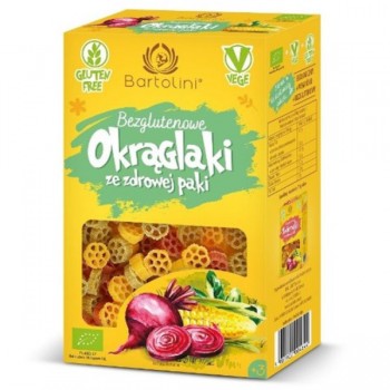 Bartolini | Makaron kukurydziano-ryżowy kółka kolorowe bezglutenowy BIO 250g