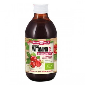 Polska Róża | Sok z owoców dzikiej róży Witamina C BIO 250ml
