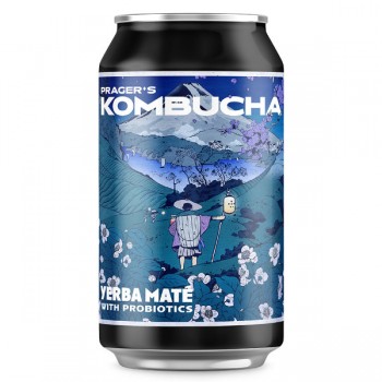 Premium Rosa | Prager's kombucha Yerba Mate puszka 330ml