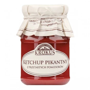 Krokus | Ketchup pikantny bezglutenowy 180g
