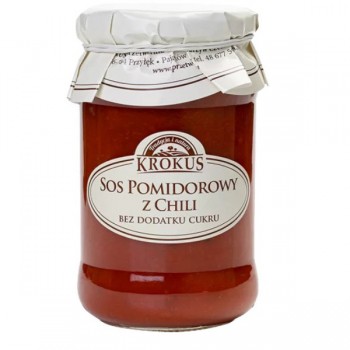 Krokus | Sos pomidorowy z chili bez dodatku cukrów 340g
