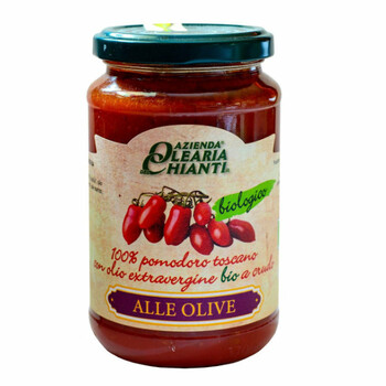 Azienda Olearia Chianti | Sos pomidorowy z toskańskich pomidorów z oliwkami bezglutenowy BIO 340g