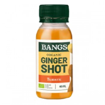 Bangs | Shot imbirowy z kurkumą bez dodatku cukru BIO 60ml