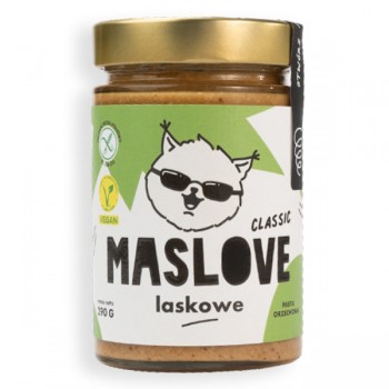 Maslove | Pasta z orzechów laskowych klasyczna bezglutenowa 290g