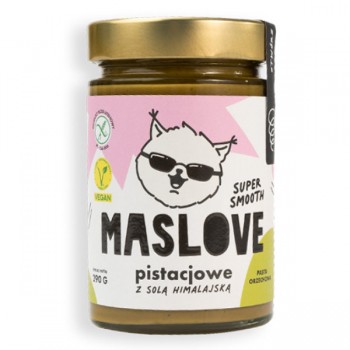 Maslove | Pasta pistacjowa z solą himalajską super smooth bezglutenowa 290g