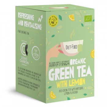 Diet Food | Herbata zielona o smaku cytrynowym green tea with lemon BIO (20x2g) 40g