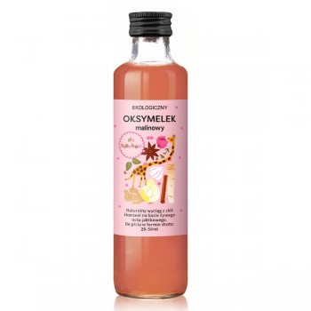 Delikatna | Oksymelek malinowy dla bąbelków BIO 250ml