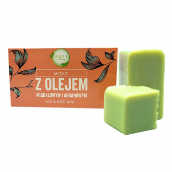 Koszyczek Natury | Mydło w kostce z olejem migdałowym i arganowym 100g