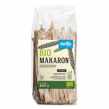 Niro | Makaron orkiszowy razowy wstążki BIO 400g