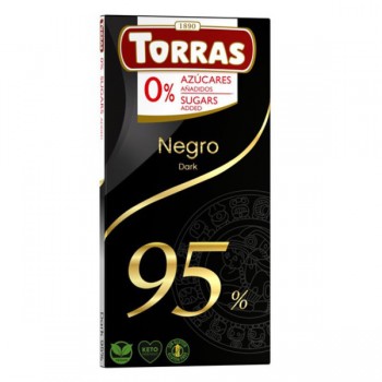 Torras | Czekolada gorzka 95% kakao bez dodatku cukru 75g