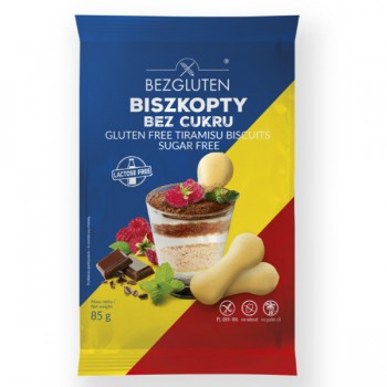 Bezgluten | Bezglutenowe biszkopty bez cukru 85g
