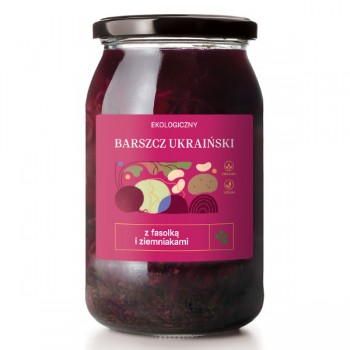 Delikatna | Zupa barszcz ukraiński z fasolką i ziemniakami BIO 900ml
