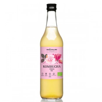 Delikatna | Kombucha różana bezglutenowa BIO 500ml