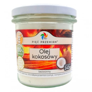 Pięć Przemian | Olej kokosowy bezwonny 240g