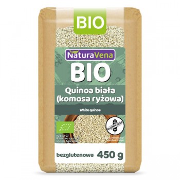 NaturaVena | Quinoa biała (komosa ryżowa) bezglutenowa BIO 450g