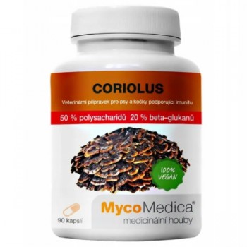 MycoMedica | Coriolus Weterynaryjny 50% Suplement diety 90 kaps.