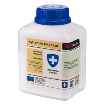 Biomus | Cytrynian magnezu czysty 250g