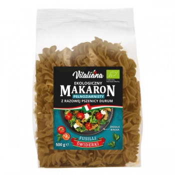 Vitaliana | Makaron semolinowy razowy fusilli BIO 500g