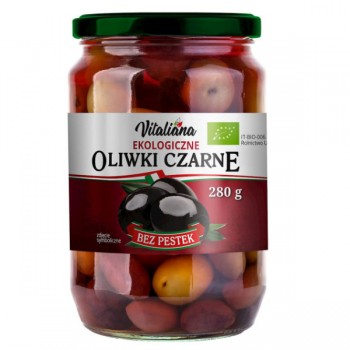 Vitaliana | Oliwki czarne bez pestek w zalewie BIO 280g