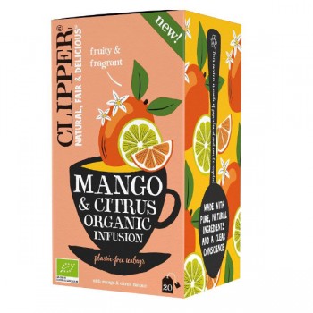 Clipper | Herbatka o smaku mango i owoców cytrusowych bio (20x1,8g) 36g