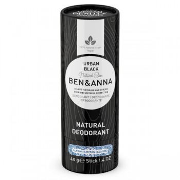 Ben&Anna | Dezodorant w sztyfcie na bazie sody urban black ECO 40g