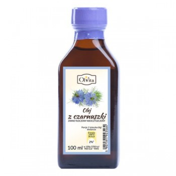 OlVita | Olej z czarnuszki tłoczony na zimno nieoczyszczony 100ml