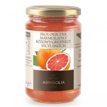 Agrisicilia | Marmolada z różowych grejpfrutów sycylijskich BIO 360g
