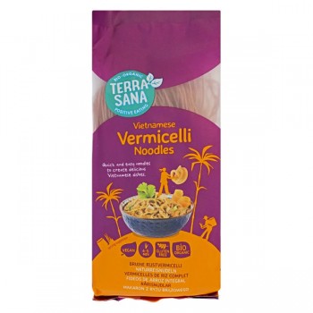 Terrasana | Makaron z ryżu brązowego vermicelli BIO 250g