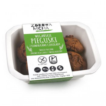 Zdrowa Micha | Ciastka pieguski z kawałkami czekolady bezglutenowe 140g