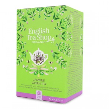 English Tea Shop Organic | Herbata zielona z jaśminem i dzikim bzem BIO (20x2g) 40g