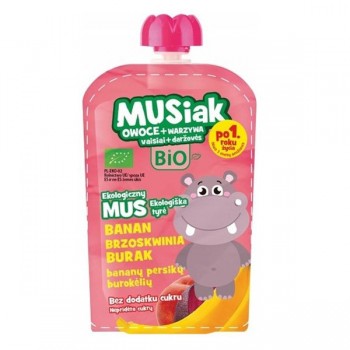 Musiak | Mus owocowo- warzywny banan brzoskwinia burak BIO 100g
