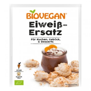 Biovegan | Zamiennik białka jaj w proszku wegański bezglutenowy BIO (2x10g) 20g