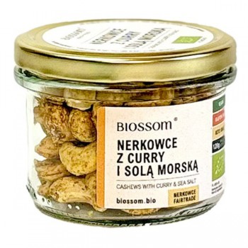 Biossom | Orzechy nerkowca z curry i solą morską bezglutenowe BIO 120g