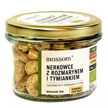 Biossom | Orzechy nerkowca z rozmarynem i tymiankiem bezglutenowe BIO 120g